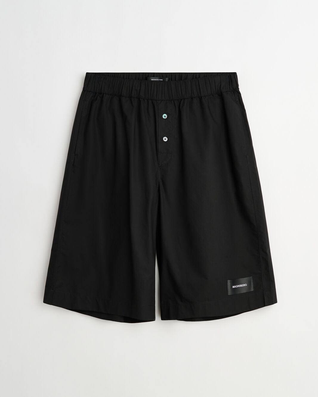 Night shorts | Black Poplin
